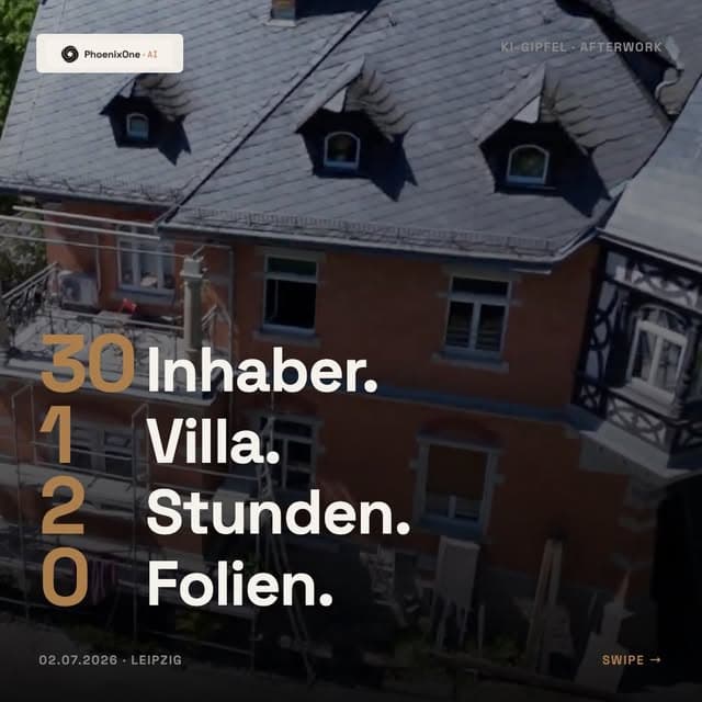 30 Inhaber, eine Villa, keine Folien — Rückblick auf den KI-Gipfel